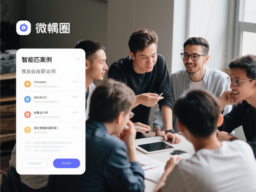 案例： 某自由职业者通过微觅圈的智能匹配